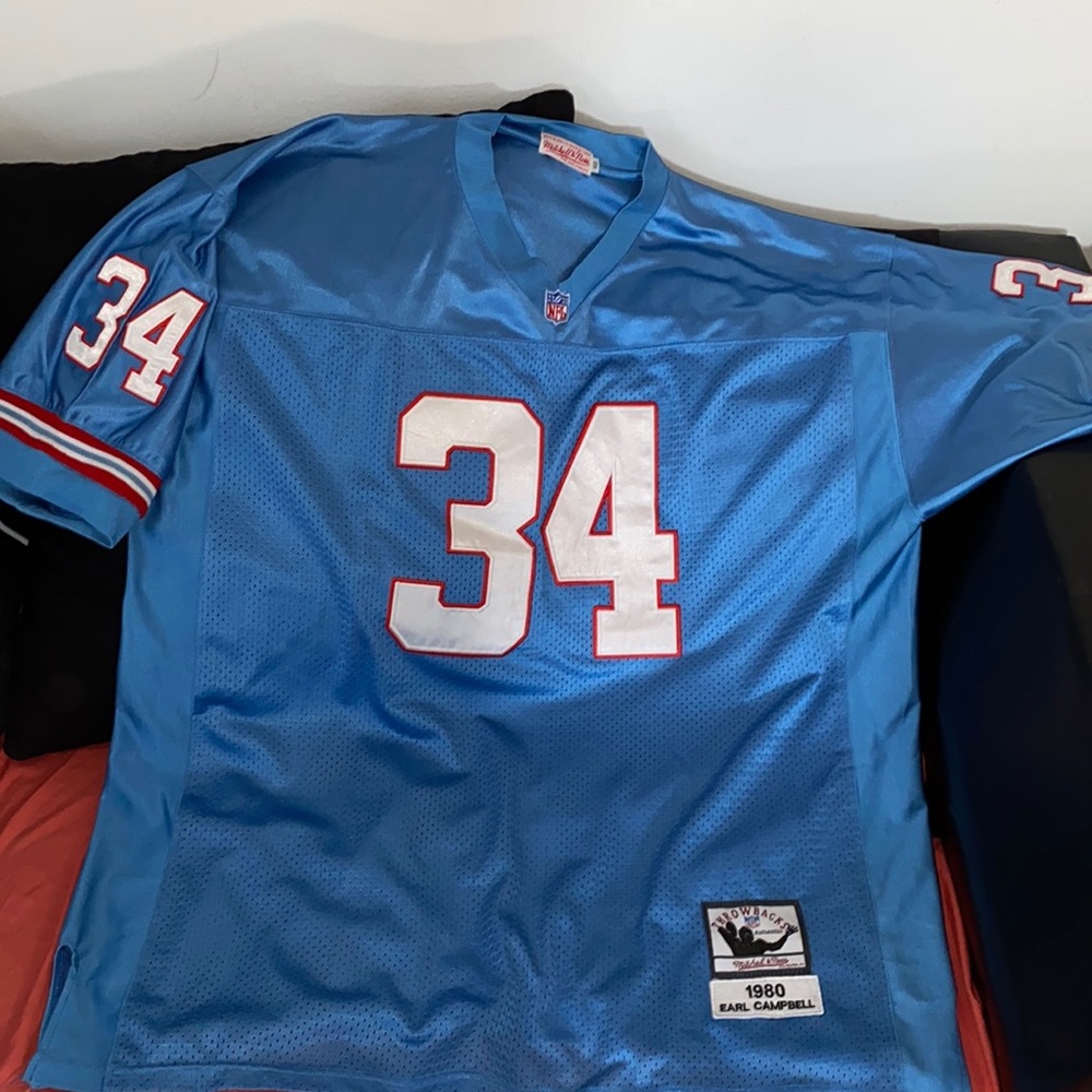 Legendary Earl Campbell Houston Oilers Jersey